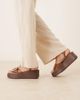 ASOS DESIGN ASOS DESIGN Tammy wood effect wedges with buckle detail in tan croc-Brown - 3