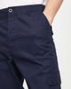 ASOS DESIGN ASOS DESIGN tapered cargo pants in navy with toggles - 3