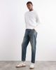 ASOS DESIGN ASOS DESIGN tapered fit jeans with tint in mid wash blue - 1