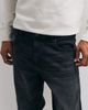 ASOS DESIGN ASOS DESIGN tapered jeans in black wash with stretch - 4