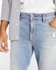ASOS DESIGN ASOS DESIGN tapered jeans in light wash with abrasions-Blues - 3