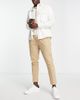 ASOS DESIGN ASOS DESIGN tapered smart pants in stone-Neutral - 3