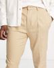 ASOS DESIGN ASOS DESIGN tapered smart pants in stone-Neutral - 4