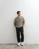 ASOS DESIGN ASOS DESIGN tapered sweatpants in herringbone texture in brown - 1