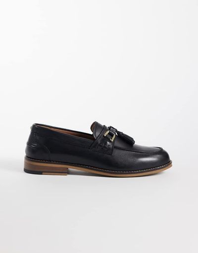ASOS DESIGN ASOS DESIGN tassel loafers in black leather