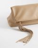 ASOS DESIGN ASOS DESIGN tassel zip top flap clutch in biscuit-Green - 3