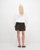 ASOS DESIGN ASOS DESIGN techy funnel neck drawstring hem sports jacket in white - 4