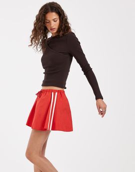 ASOS DESIGN ASOS DESIGN techy side stripe micro mini skirt in red