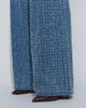 ASOS DESIGN ASOS DESIGN textured boucle wide leg jeans in mid blue - 4