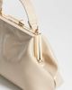 ASOS DESIGN ASOS DESIGN textured frame mini clutch bag in stone-Neutral - 3