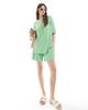 ASOS DESIGN ASOS DESIGN textured knit oversized t-shirt in green - 1