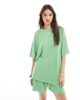 ASOS DESIGN ASOS DESIGN textured knit oversized t-shirt in green - 2