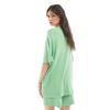 ASOS DESIGN ASOS DESIGN textured knit oversized t-shirt in green - 4