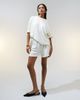 ASOS DESIGN ASOS DESIGN textured knit short in cream - part of a set-White - 1