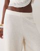 ASOS DESIGN ASOS DESIGN textured knit wide leg pants-White - 3