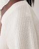 ASOS DESIGN ASOS DESIGN textured knit wide leg pants-White - 4