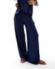 ASOS DESIGN ASOS DESIGN textured knit wide leg pants in navy - part of a set - 2
