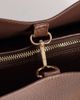 ASOS DESIGN ASOS DESIGN textured multi compartment tote with detachable bag charm in chocolate-No color - 3