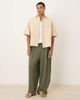 ASOS DESIGN ASOS DESIGN textured oversized shirt with whip stitch detailing in stone-Neutral - 2