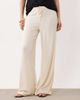 ASOS DESIGN ASOS DESIGN textured pull-on wide leg pants in cream - part of a set-White - 2