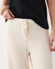 ASOS DESIGN ASOS DESIGN textured pull-on wide leg pants in cream - part of a set-White - 3