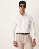ASOS DESIGN ASOS DESIGN textured regular shirt with cuff detail in white - 2