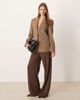 ASOS DESIGN ASOS DESIGN textured relaxed blazer in brown herringbone - 3