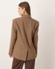 ASOS DESIGN ASOS DESIGN textured relaxed blazer in brown herringbone - 4