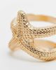 ASOS DESIGN ASOS DESIGN textured ring with starfish design in gold tone - 2