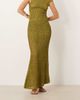 ASOS DESIGN ASOS DESIGN textured ruffle fishtail maxi skirt in green - part of a set - 2