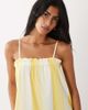 ASOS DESIGN ASOS DESIGN textured shirred detailing midaxi dress in vertical yellow stripes-Multi - 3