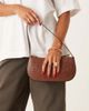 ASOS DESIGN ASOS DESIGN textured shoulder bag in brown faux eel - 1