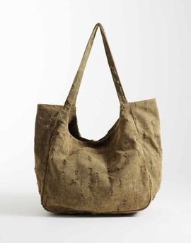 ASOS DESIGN ASOS DESIGN textured tote bag in green