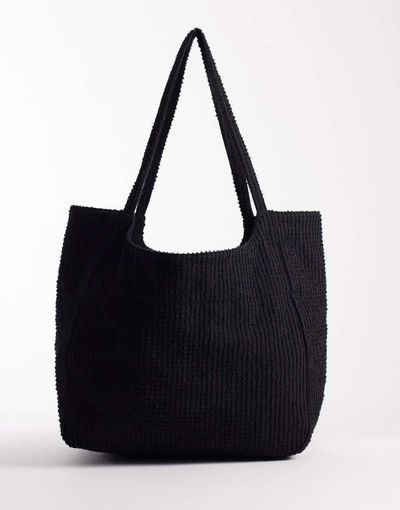 ASOS DESIGN ASOS DESIGN textured tote in black