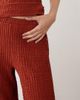 ASOS DESIGN ASOS DESIGN textured wide leg with lace pants in rust - part of a set - 3