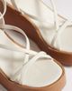 ASOS DESIGN ASOS DESIGN Thelma minimal strappy wedge sandals in white - 2