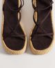 ASOS DESIGN ASOS DESIGN Thelma minimalist strappy wedge sandals in chocolate-Brown - 2