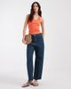 ASOS DESIGN ASOS DESIGN thick binding rib scoop neck tank top in hot coral-Orange - 2