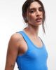 ASOS DESIGN ASOS DESIGN thick binding ribbed scoop neck tank top in bright blue - 2