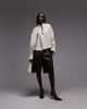 ASOS DESIGN ASOS DESIGN tie neck and cuff detailing flowy blouse in white - 1