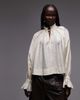 ASOS DESIGN ASOS DESIGN tie neck and cuff detailing flowy blouse in white - 2