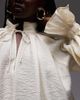 ASOS DESIGN ASOS DESIGN tie neck and cuff detailing flowy blouse in white - 3