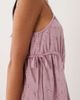 ASOS DESIGN ASOS DESIGN tie side pleat detail broderie tank top in washed lilac - part of a set-Purple - 3