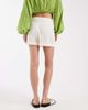 ASOS DESIGN ASOS DESIGN tie side wrap over linen skort in white - 4