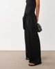 ASOS DESIGN ASOS DESIGN tie waist detail wide leg pants in black - part of a set - 2