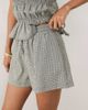 ASOS DESIGN ASOS DESIGN tie waist shorts in mono gingham - part of a set-Multi - 2