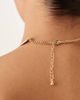 ASOS DESIGN ASOS DESIGN torque choker necklace with rows in hammered gold tone - 3