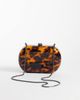 ASOS DESIGN ASOS DESIGN tortoiseshell print hard box clutch bag with chain strap-Multi - 3