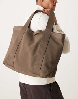 ASOS DESIGN ASOS DESIGN tote bag in brown-Green