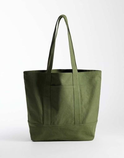 ASOS DESIGN ASOS DESIGN tote bag in khaki-Green